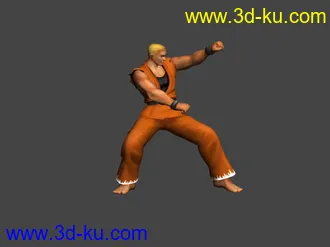 3D打印模型拳皇角色  带动作的图片