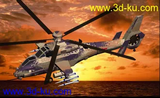 3D打印模型中国陆航Z-19直升机的图片