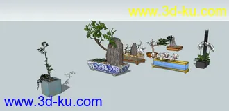 3D打印模型盆景的图片