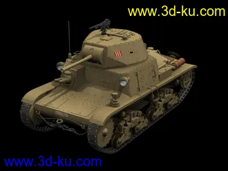 3D打印模型M1340坦克的图片