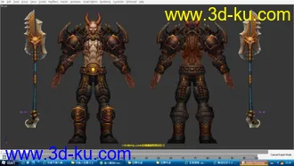 3D打印模型娜迦狂怒斗士的图片