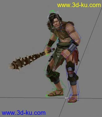 好模型+动作[待机+攻击+死亡+跑+防御]所有动作的图片