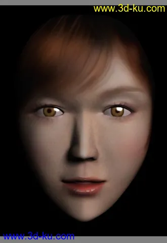 3D打印模型新做的女头模一个···求指点的图片