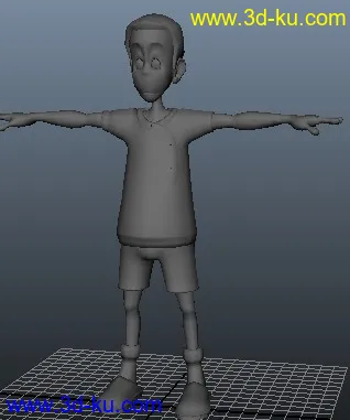 3D打印模型卡通人物 男孩的图片