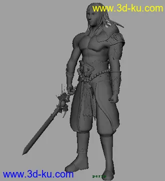 3D打印模型自己的第一个作品  战士的图片