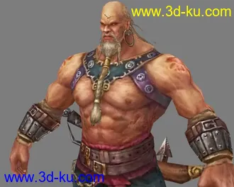 3D打印模型沙漠强盗彪悍男的图片