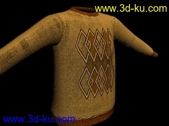 精品服装3D模型，有材质、带贴图！的图片