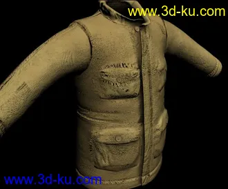 精品服装3D模型，有材质、带贴图！的图片