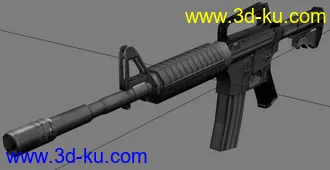 3D打印模型自制m4a1低模的图片