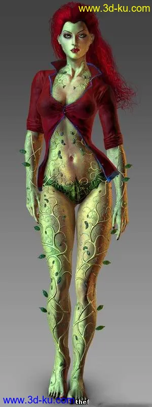 毒藤女，蝙蝠侠，真人快打模型（附带贴图）的图片