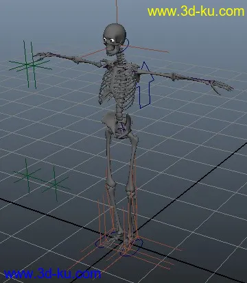 跪求 高手给调个动画 模型骨骼我一绑好求调动画搞笑走法和跳跃的图片1