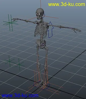 跪求 高手给调个动画 模型骨骼我一绑好求调动画搞笑走法和跳跃的图片