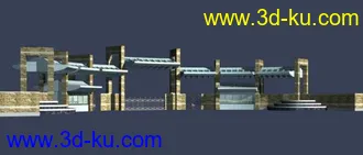 3D打印模型入口大门系列1的图片