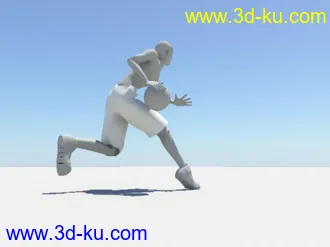 3D打印模型绑定好的篮球小伙的图片