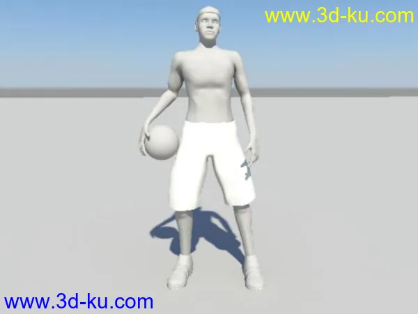 绑定好的篮球小伙模型的图片4