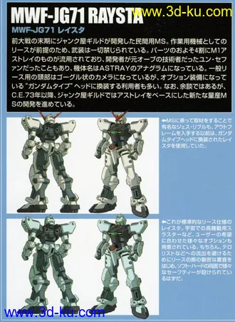 3D打印模型GUNDAM SEED CE 73 Arms Astray PMC Custom （粉异端）的图片