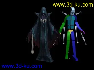 3D打印模型巫师+++骨骼+++全套动作~++++贴图的图片