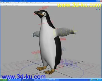 3D打印模型带绑定的企鹅的图片
