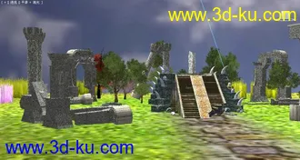 3D打印模型发个遗迹+自然的场景的图片