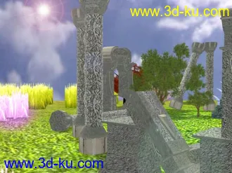 3D打印模型发个遗迹+自然的场景的图片