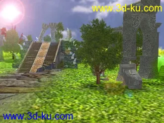 3D打印模型发个遗迹+自然的场景的图片