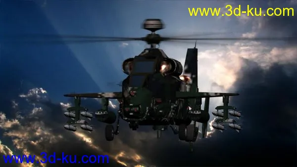 中国陆航直九-WZ直升机模型的图片1