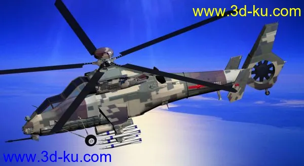 中国陆航直九-WZ直升机模型的图片3
