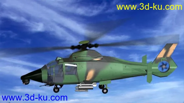 中国陆航直九-WZ直升机模型的图片9