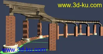 3D打印模型现代建筑---花架系列的图片