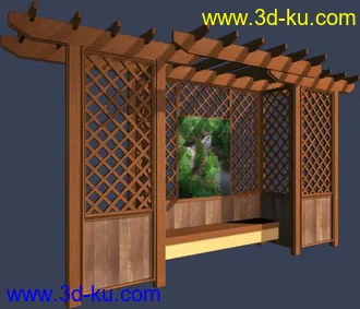 3D打印模型现代建筑---花架系列的图片