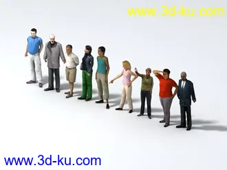 3D打印模型各种人物合集，给做后期的朋友们福利了！！！站姿的图片