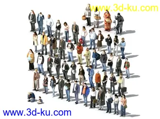 3D打印模型各种人物合集，给做后期的朋友们福利了！！！站姿的图片