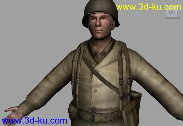 士兵——从外国网站下载的逼真人物模型的图片1