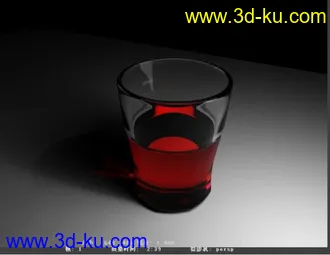 3D打印模型超逼真的酒杯与红酒的图片