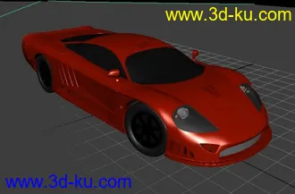 3D打印模型红色跑车...的图片