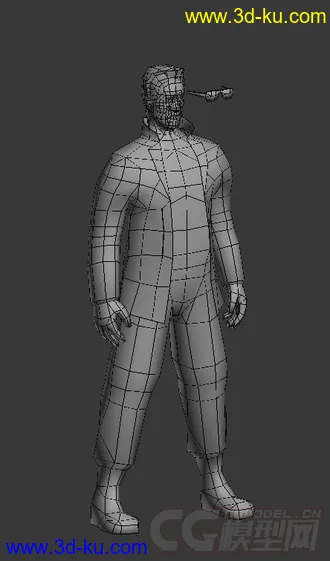 3D打印模型新手做的施瓦辛格请大家批批。的图片