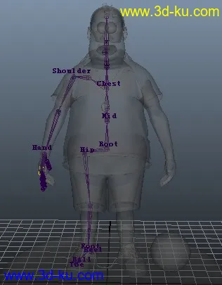【求助】在使用AdvancedSkeleton （MAYA）绑定人物的时候遇到的一些问题模型的图片7