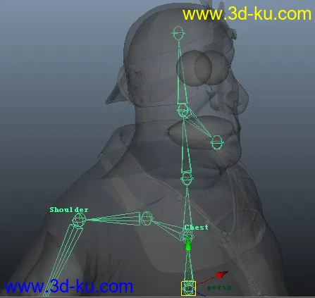 【求助】在使用AdvancedSkeleton （MAYA）绑定人物的时候遇到的一些问题模型的图片9
