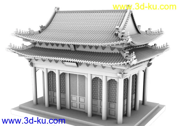 中国古建筑精细模型的图片1