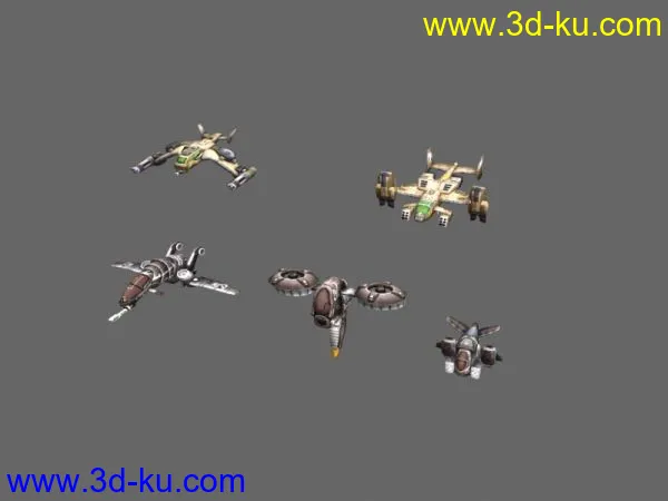 命令与征服4 飞机模型已转4边面的图片1