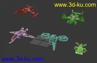 命令与征服4 飞机模型已转4边面的图片