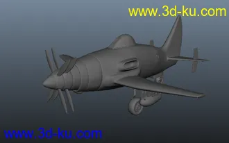 3D打印模型卡通飞机的图片