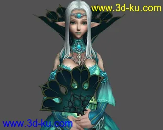 3D打印模型贵妇人公主的图片