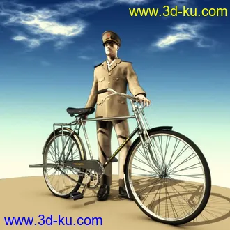 自行车加人物模型的图片