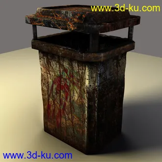 3D打印模型垃圾桶的图片