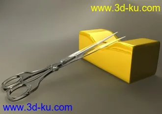 3D打印模型自己做的剪刀的图片