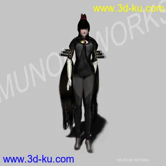 3D打印模型女性角色-参考《猎天使魔女》的图片