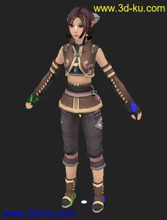 3D打印模型Aion 永恒之塔 带骨骼蒙皮的图片