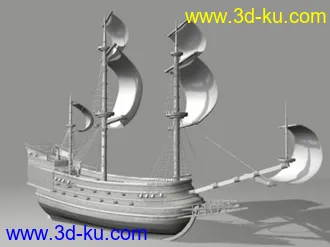 3D打印模型海盗船的图片