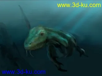 3D打印模型三维+二维手绘作品《海底游龙》的图片